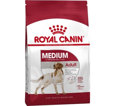 Royal Canin MEDIUM ADULT (МЕДИУМ ЭДАЛТ) для собак средних размеров  от 12 месяцев до 7 лет. 3кг